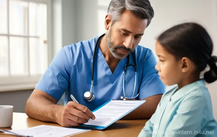 갑상선 결절 수술 필요성 - **Image Prompt 1: Thyroid Ultrasound Consultation**
    "A clean, brightly lit medical examination r...